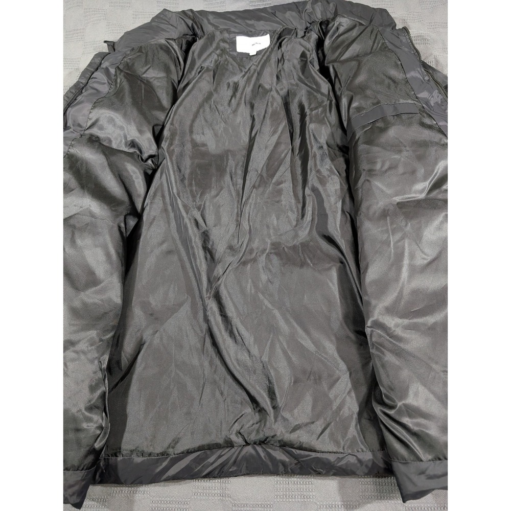 Fashion Nova Men Black Puffer Jacket 2XL Full Zip Quilted Coat OMJ20222458 - Picture 6 of 10